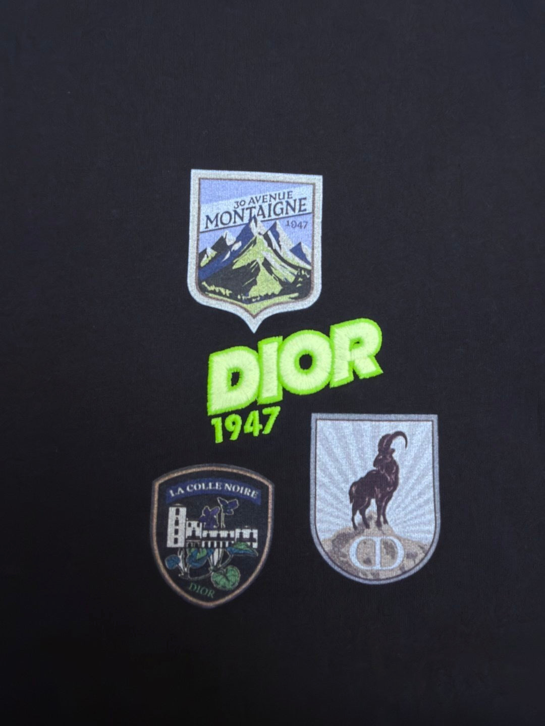 Dior Mountain T-Shirt “Black Cotton Jersey”