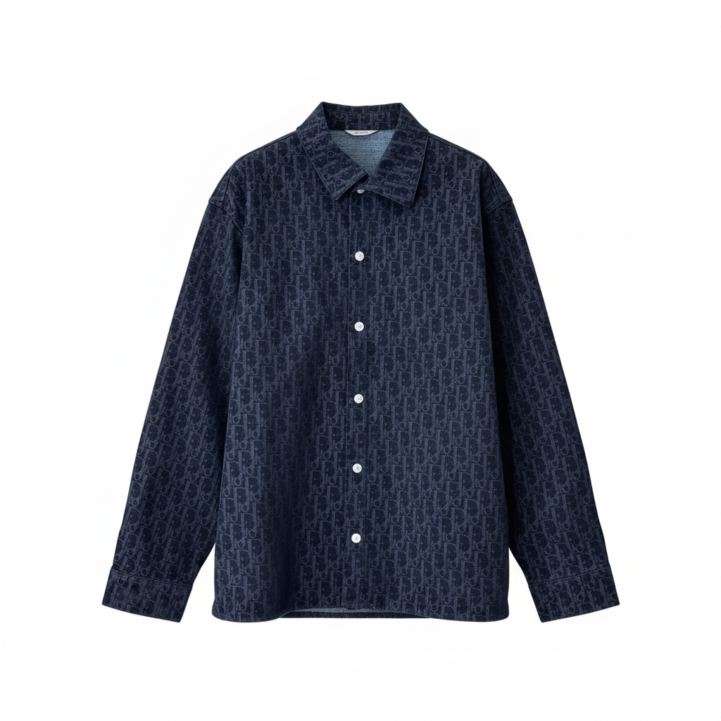 Dior Oblique Overshirt
Blue Cotton-Blend Twill
