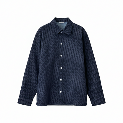 Dior Oblique Overshirt
Blue Cotton-Blend Twill