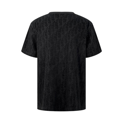 Dior Oblique T-shirt “Black Cotton Terry Jacquard”