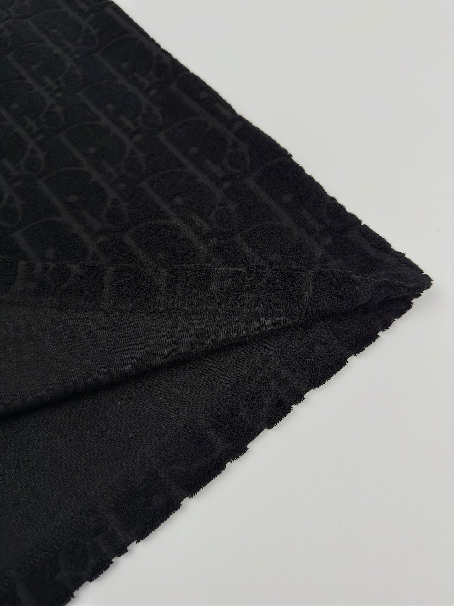 Dior Oblique T-shirt “Black Cotton Terry Jacquard”