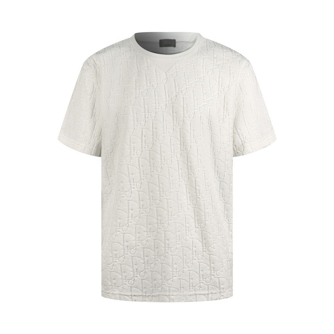 Dior Oblique T-shirt “White Cotton Terry Jacquard”