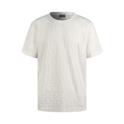 Dior Oblique T-shirt “White Cotton Terry Jacquard”