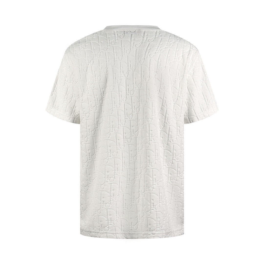 Dior Oblique T-shirt “White Cotton Terry Jacquard”