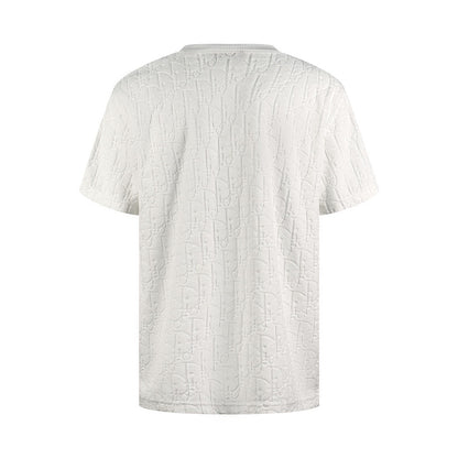 Dior Oblique T-shirt “White Cotton Terry Jacquard”