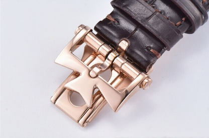 Vacheron Constantin Traditionalle 41mm Brown Leather Strap White Dial