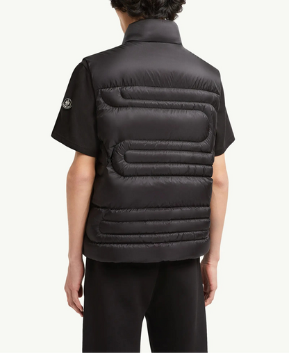 Moncler Emeishan Snake-Quilted Down Vest "Black"