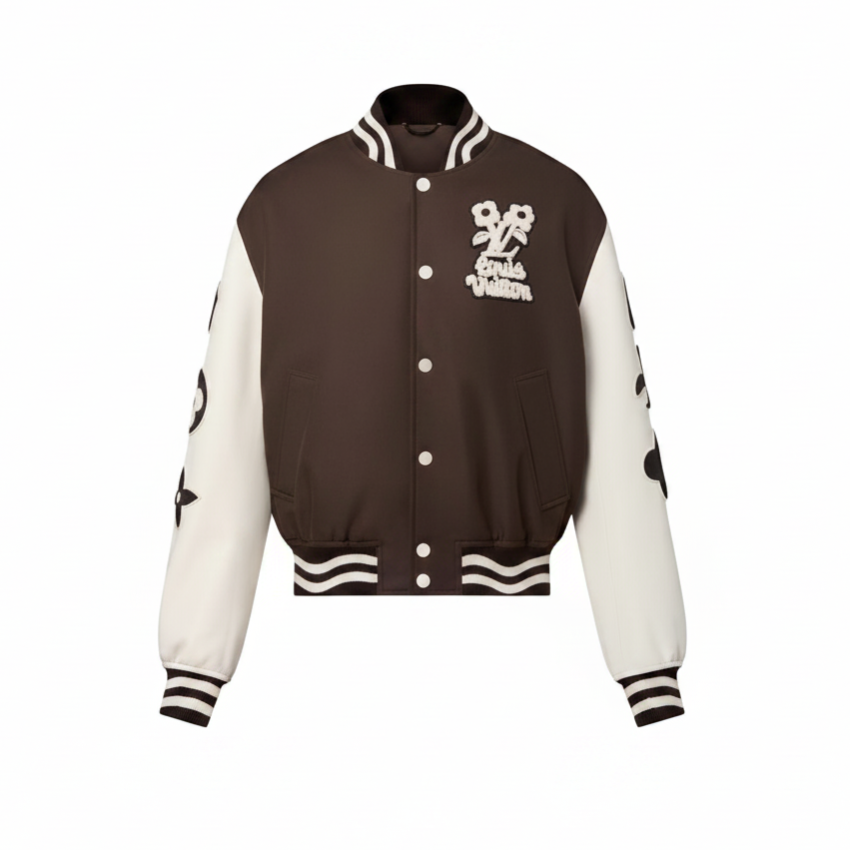 Louis Vuitton by Tyler, the Creator Embroidered Varsity Jacket "Brown"