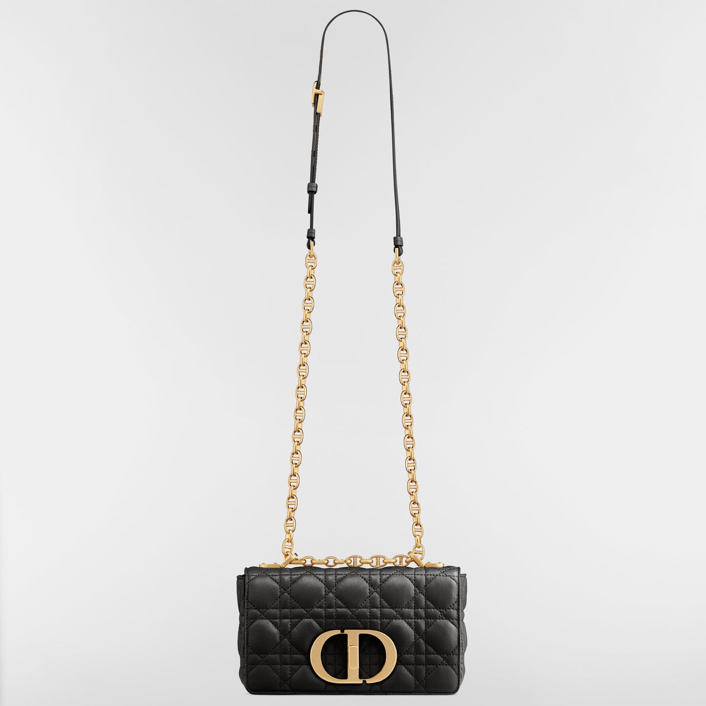 Dior Small Dior Caro Bag "Black Supple Cannage Calfskin"