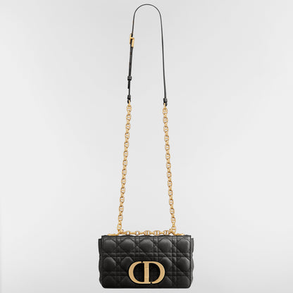Dior Small Dior Caro Bag "Black Supple Cannage Calfskin"