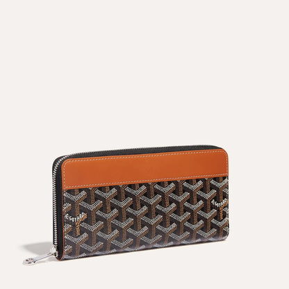 Goyard Matignon GM Wallet "Black & Tan"