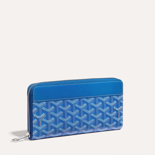 Goyard Matignon GM Wallet "Sky Blue"
