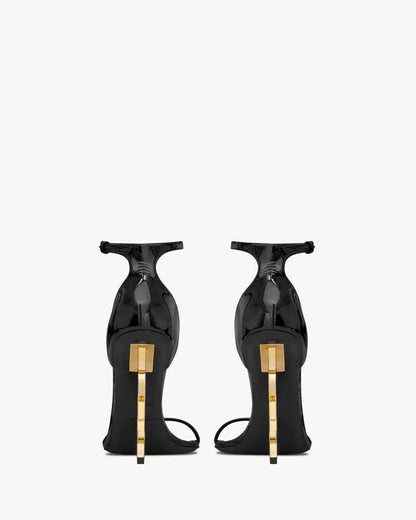 Yves Saint Laurent Opyum Heels 110mm "Black-Gold"