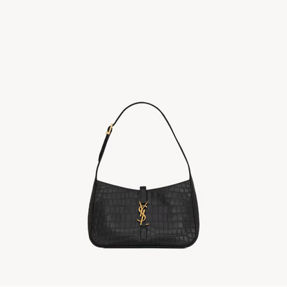 Saint Laurent Le 5 a 7 in Crocodile-Embossed Leather