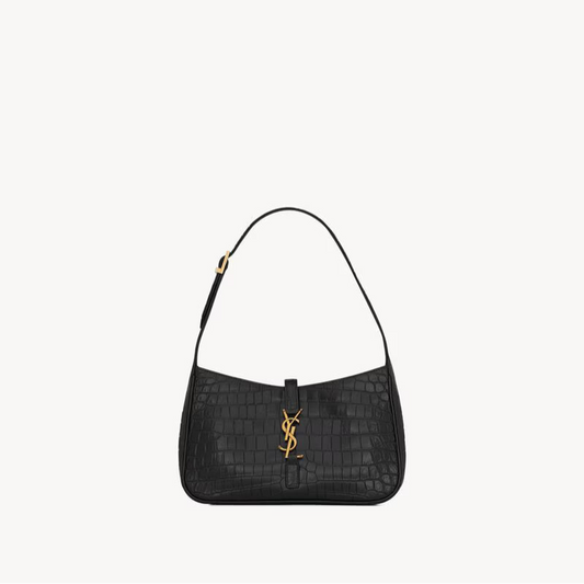 Saint Laurent Le 5 a 7 in Crocodile-Embossed Leather
