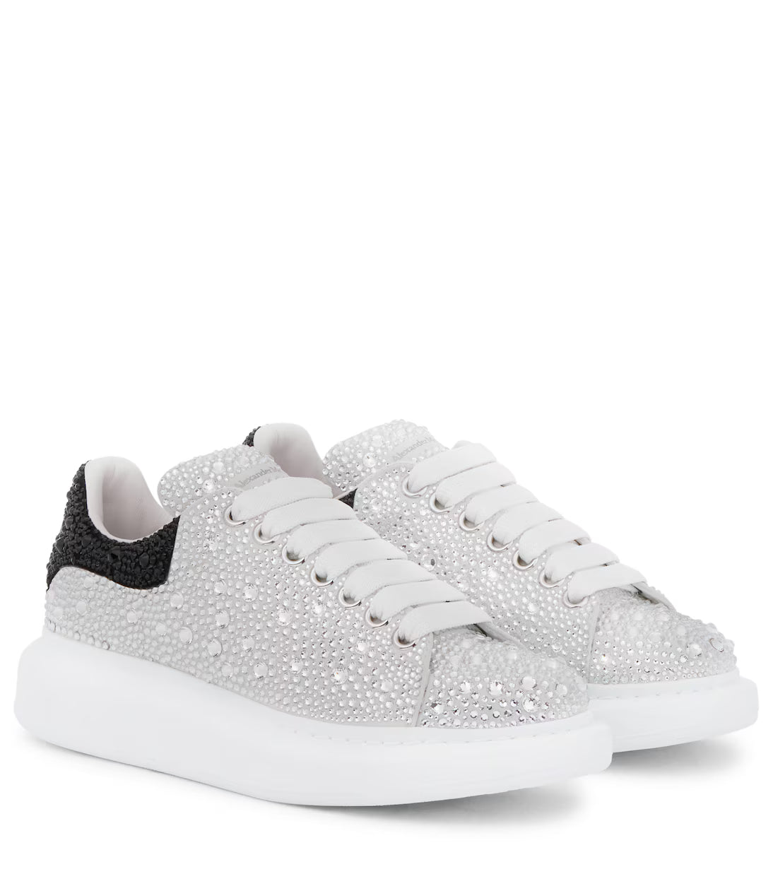 Alexander McQueen Oversized "Crystal Embellished White"