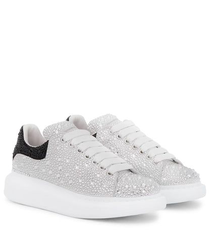 Alexander McQueen Oversized "Crystal Embellished White"