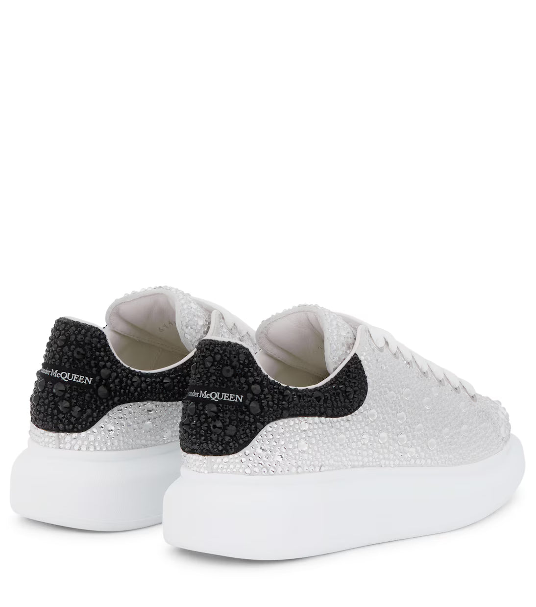 Alexander McQueen Oversized "Crystal Embellished White"