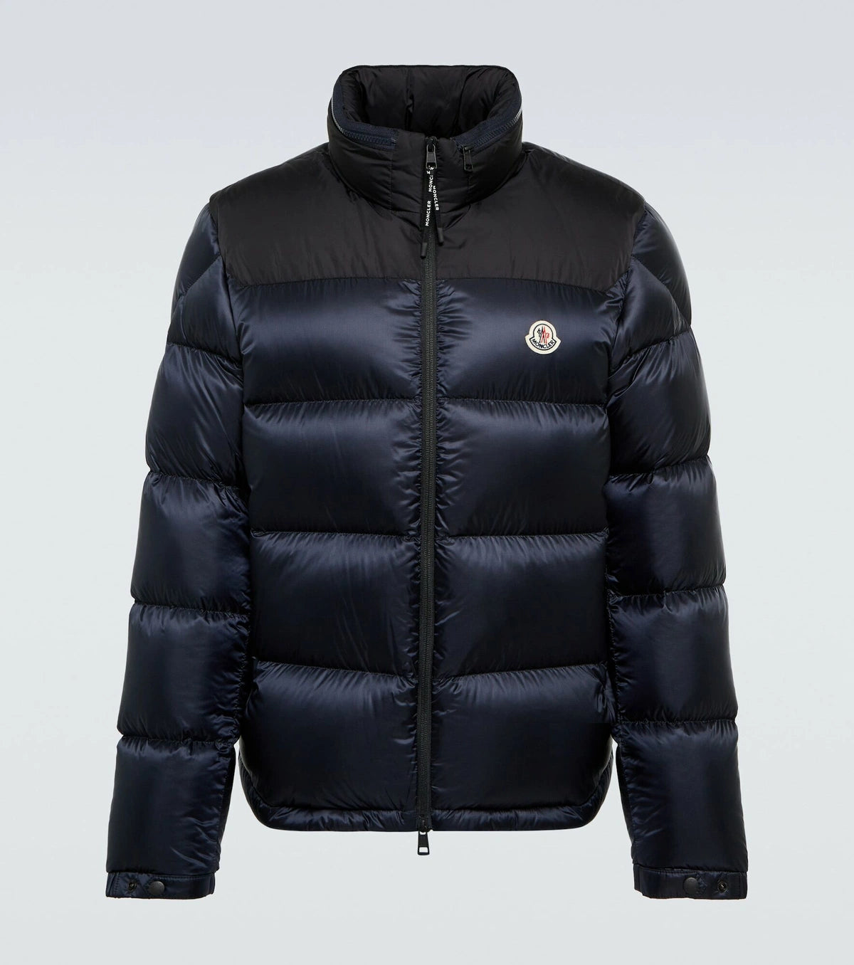 Moncler Peuplier Down Jacket "Black-Navy Blue"