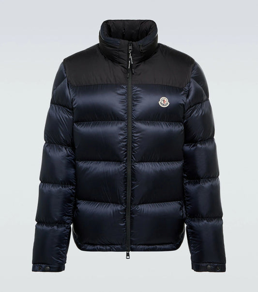 Moncler Peuplier Down Jacket "Black-Navy Blue"