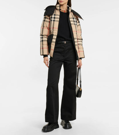 Burberry Check Down Jacket "Beige"