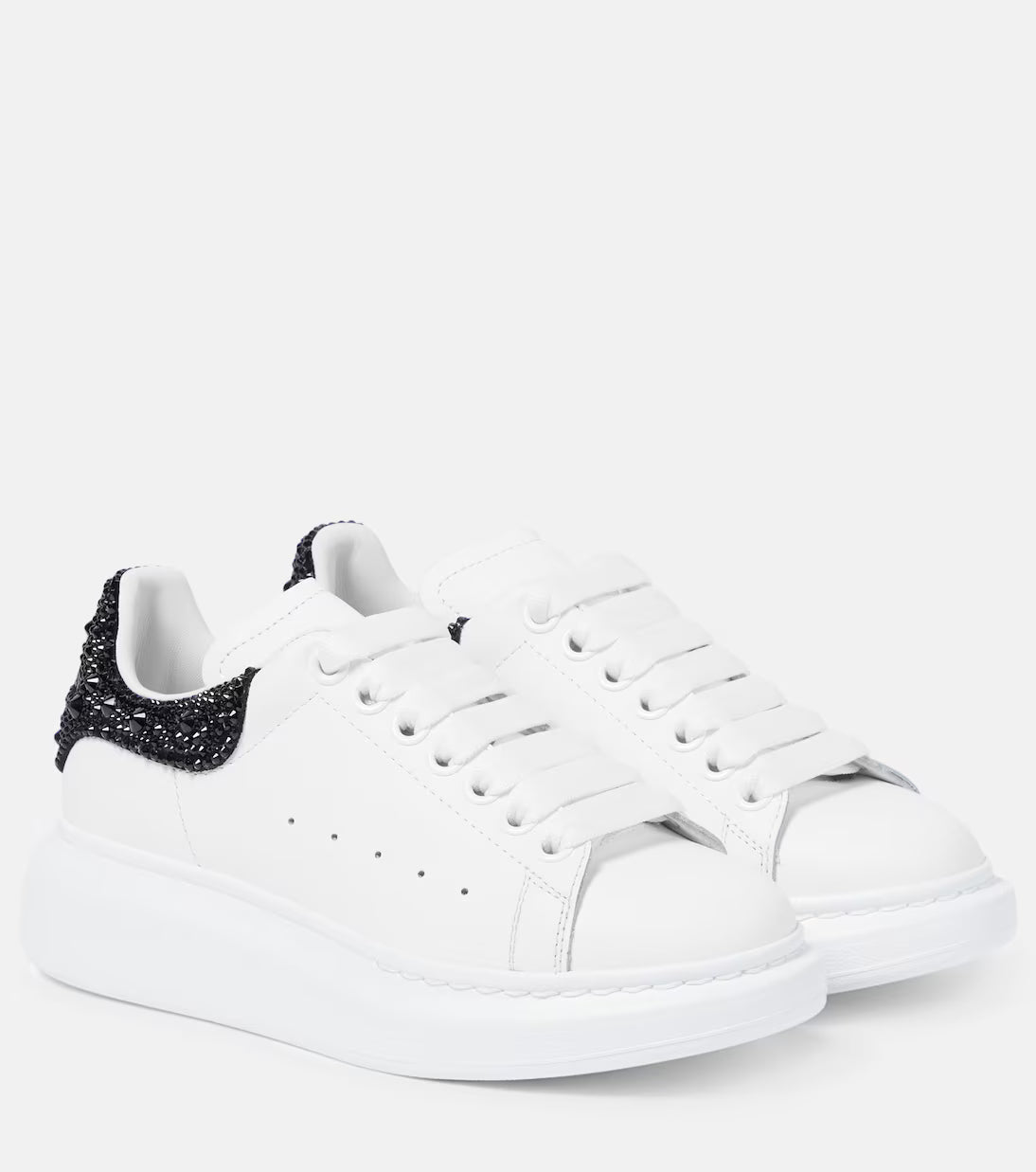 Alexander McQueen Oversized "White Black Crystal"