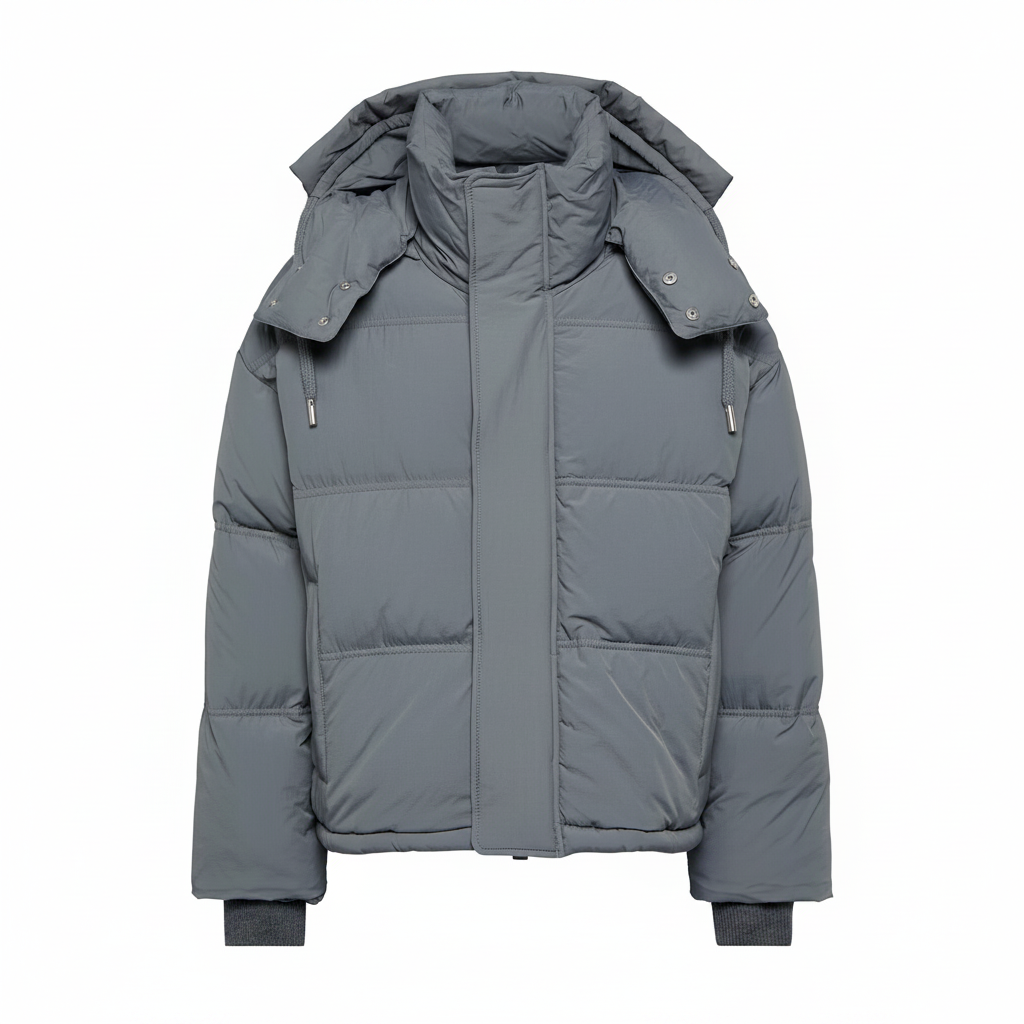 Ami Paris Puffer Down Jacket "Grey"