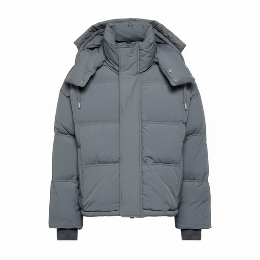 Ami Paris Puffer Down Jacket "Grey"