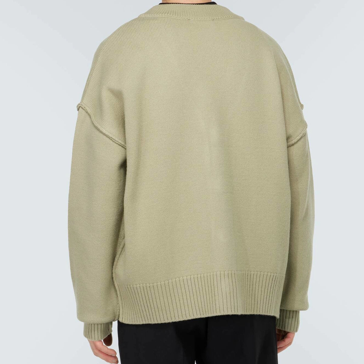 AMI Paris Ami De Coeur Cardigan "Beige"