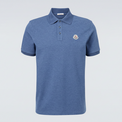 Moncler Polo T-Shirt "Blue"