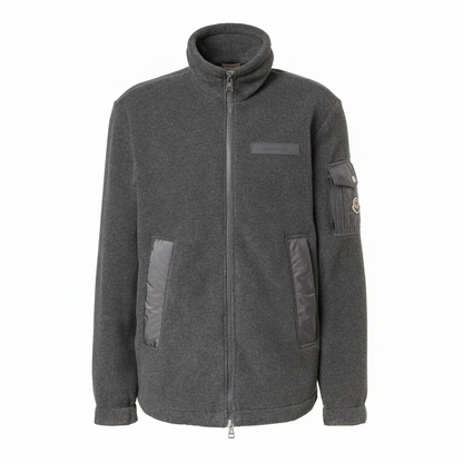 Moncler Fleece Zip Jacket "Gray"