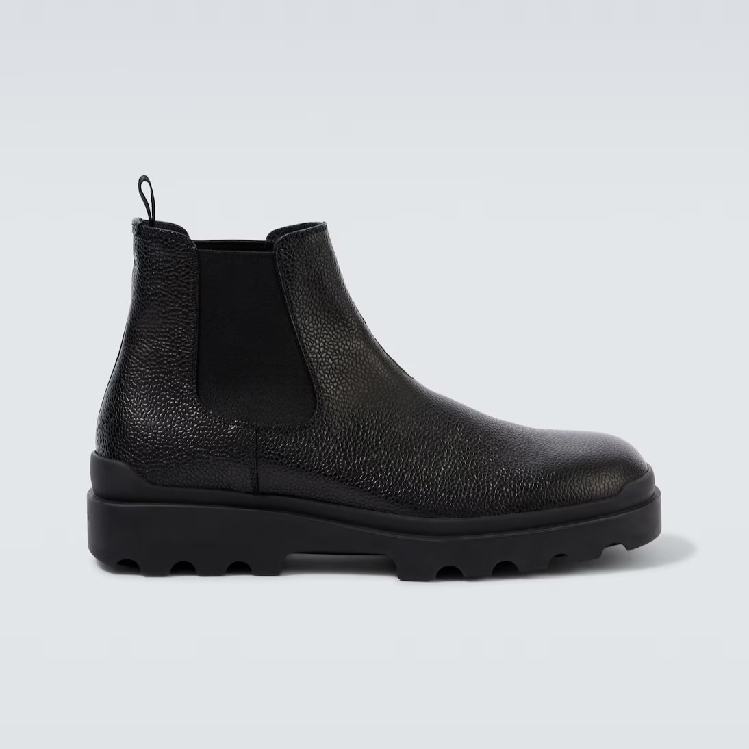Prada Chelsea Leather Ankle Boots "Black"