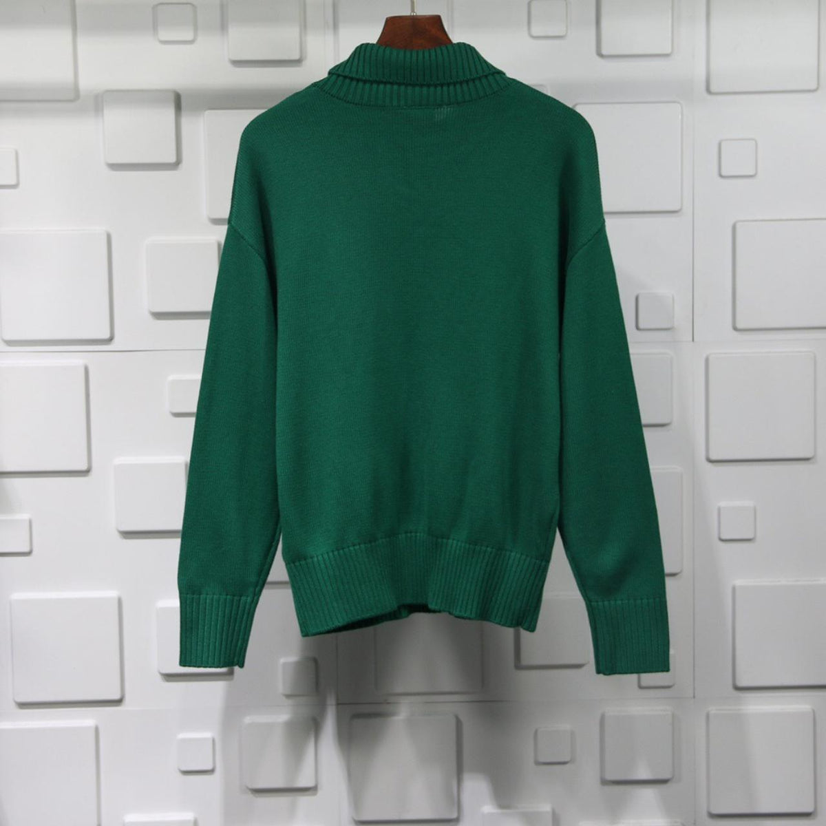 AMI Paris Ami De Coeur Turtleneck Sweater "Dark Green"