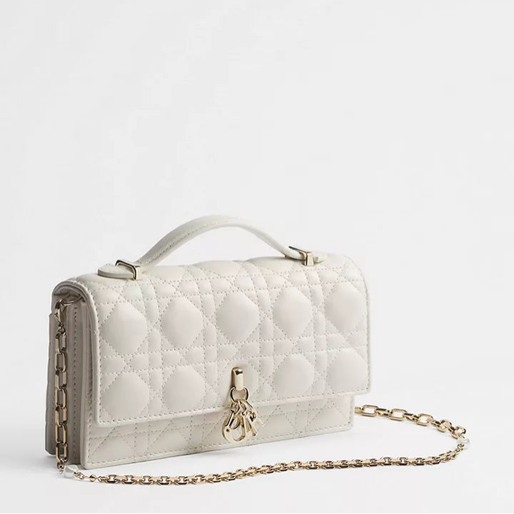 Dior My Dior Mini Bag "Latte Cannage Lambskin"
