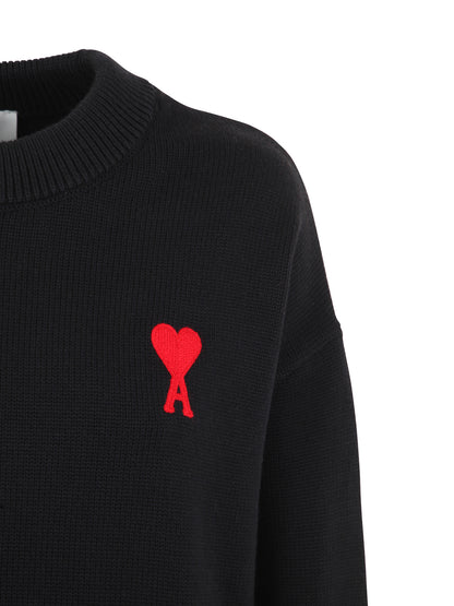 AMI Paris Ami De Coeur Sweater "Black"