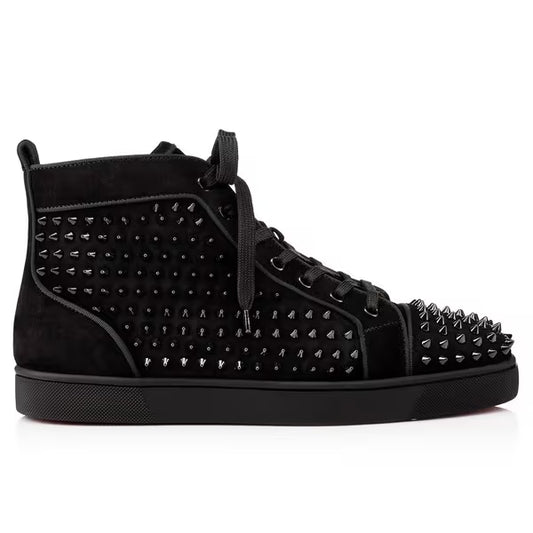 Christian Louboutin Orlato Suede Spikes "Black"