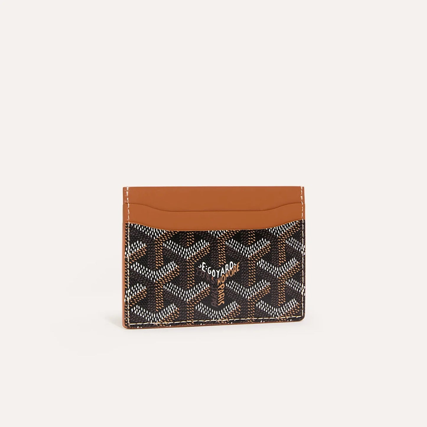 Goyard Saint-Sulpice Card Wallet “Black-Tan”