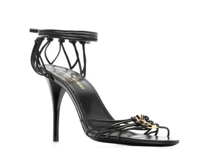 Yves Saint Laurent Babylone Cassandre Heels 90mm "Black"