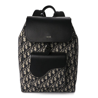 Dior Oblique Jacquard Saddle Backpack