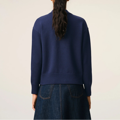 AMI Paris Ami De Coeur Cardigan "Navy Blue"