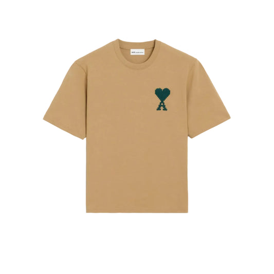 Ami Paris T-Shirt "Beige-Green"