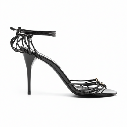 Yves Saint Laurent Babylone Cassandre Heels 90mm "Black"