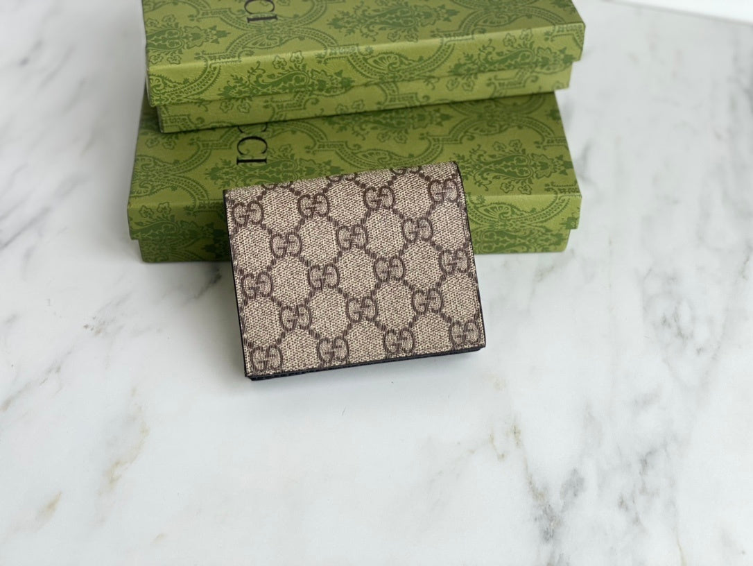 Gucci Bi-colour GG Marmont Card Case Wallet