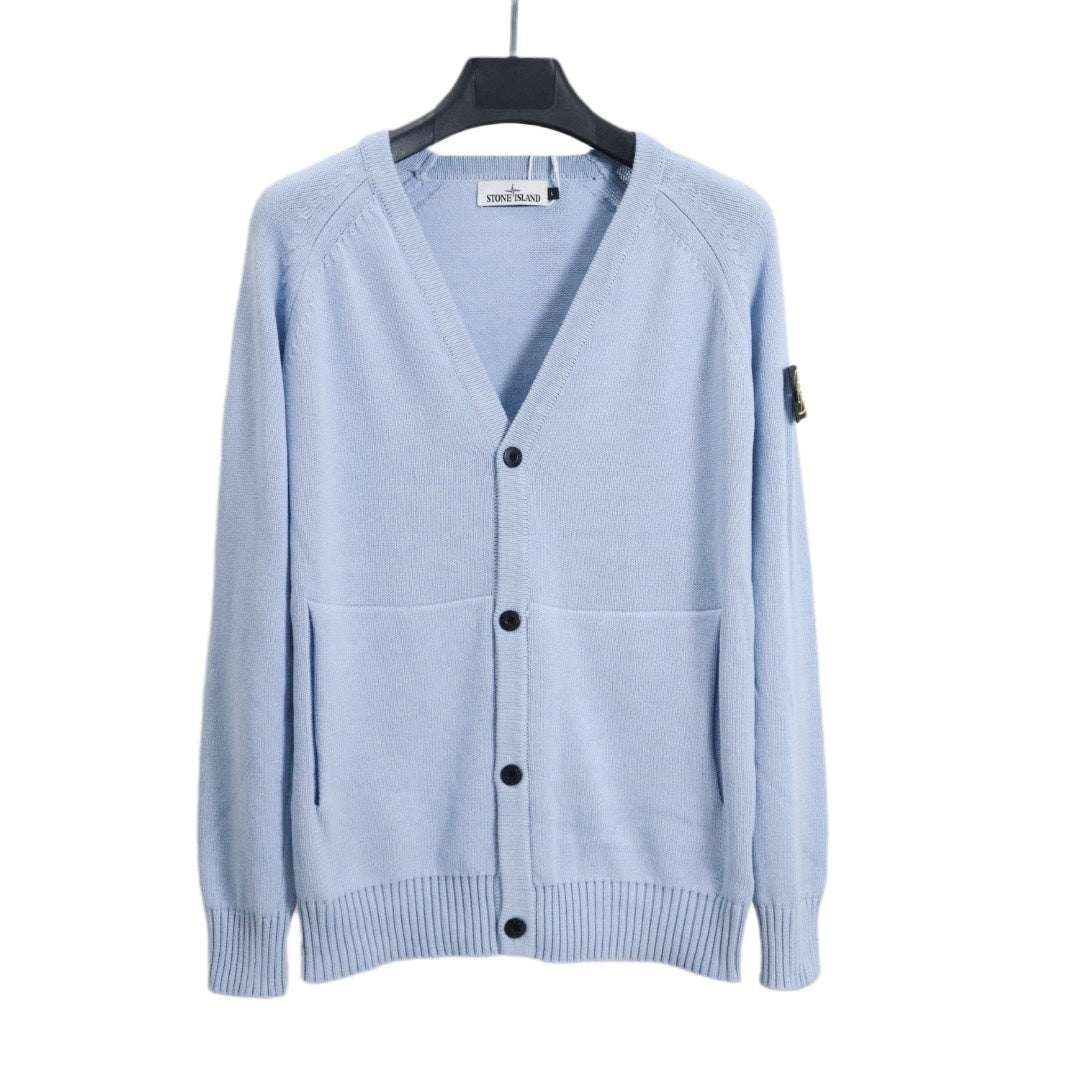 Stone Island Cardigan "Baby Blue"