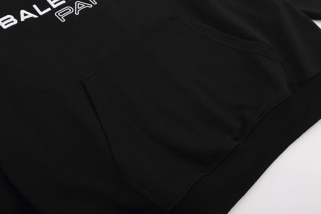 Balenciaga Paris Laurel Hoodie "Black"