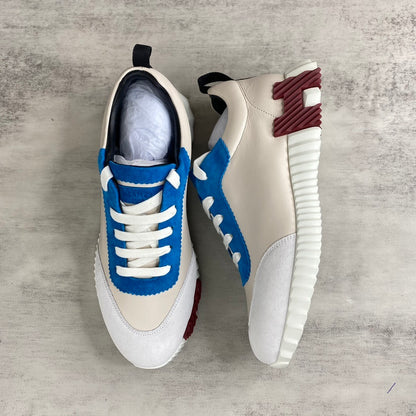 Hermes Bouncing Sneakers "Beige-Grey-Blue"