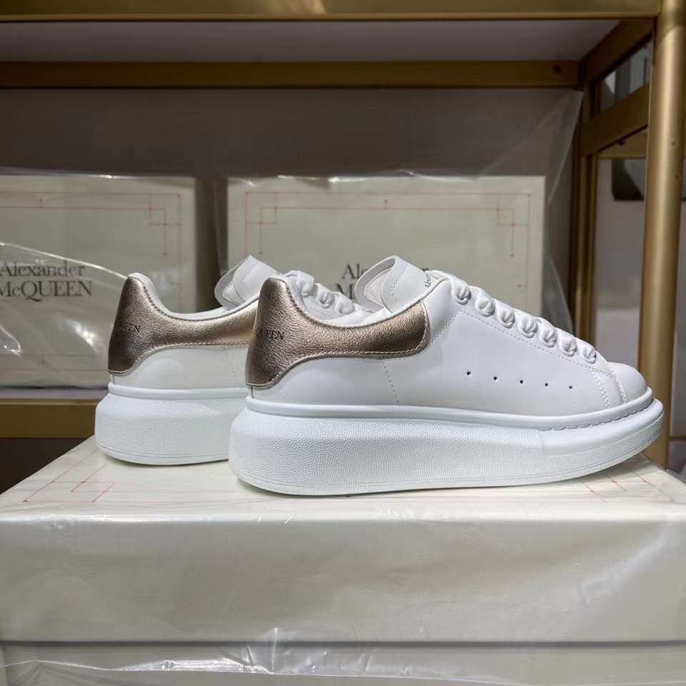 Alexander McQueen Oversized "White-Rose Gold"