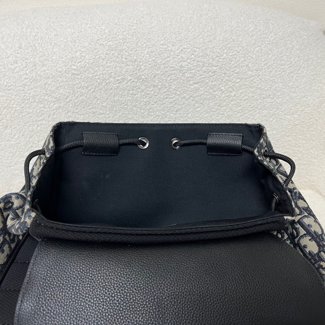 Dior Oblique Jacquard Saddle Backpack