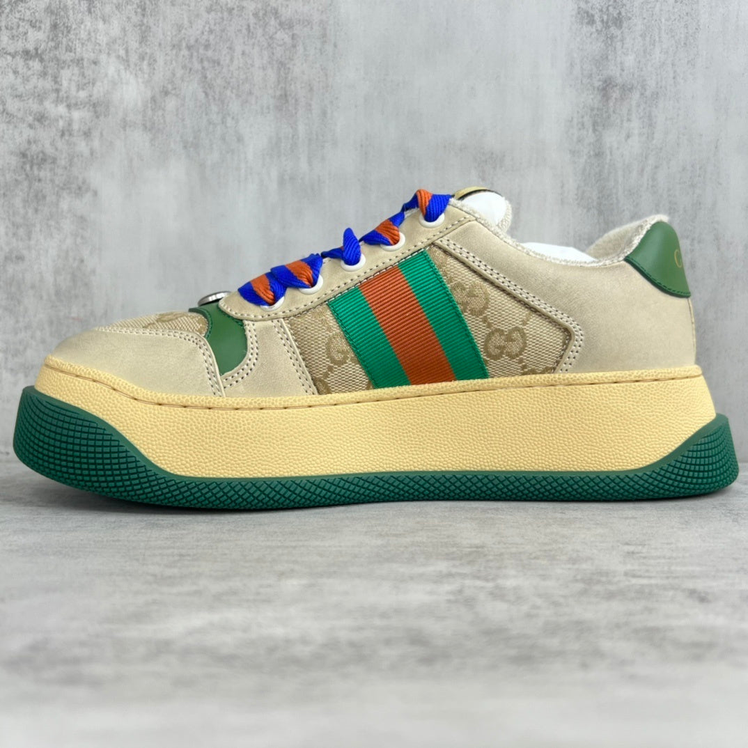 Gucci Screener Double "Beige-Green Monogram"