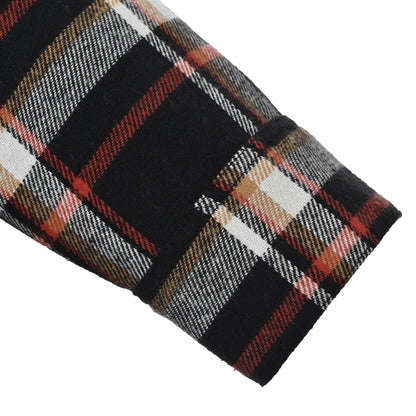 Chrome Hearts Shearling Collar Plaid Jacket